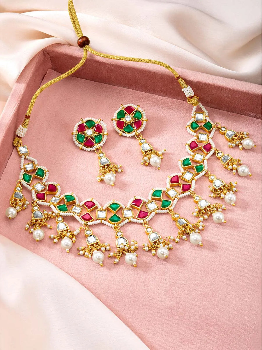 Short Necklace Set by Peora | Elegant Fashion Jewellery for Women

