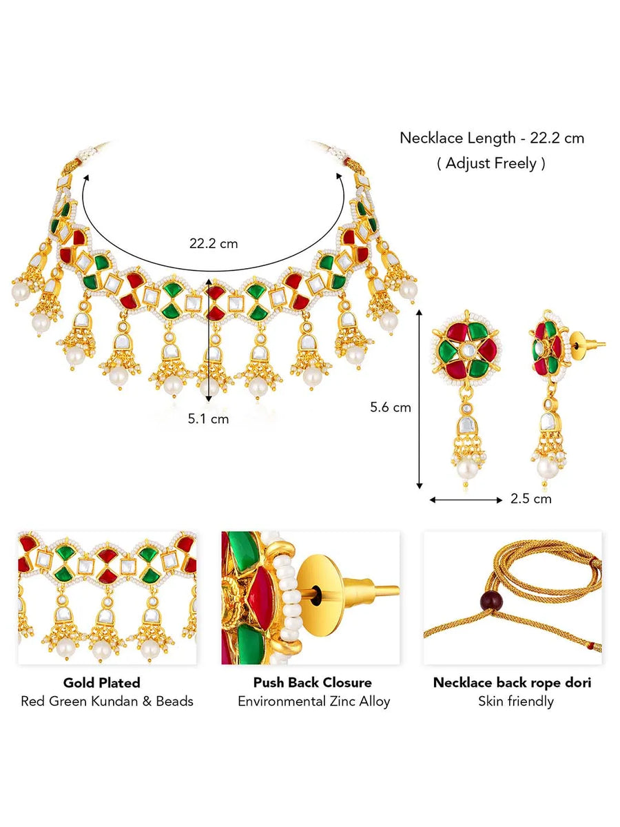 Short Necklace Set by Peora | Elegant Fashion Jewellery for Women

