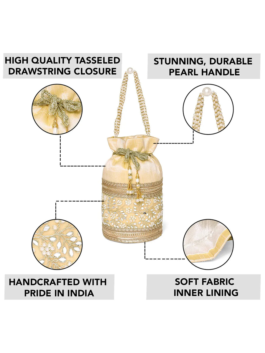 Exquisite Charming Embroidery Potli