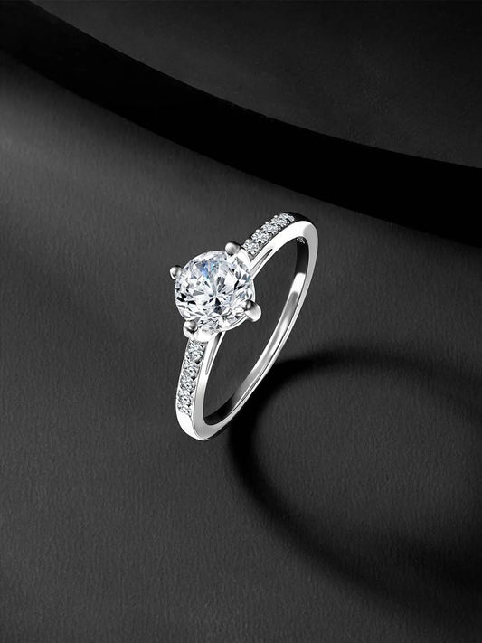 Crystal Beauty Ring by Peora – Elegant & Sparkling Design
