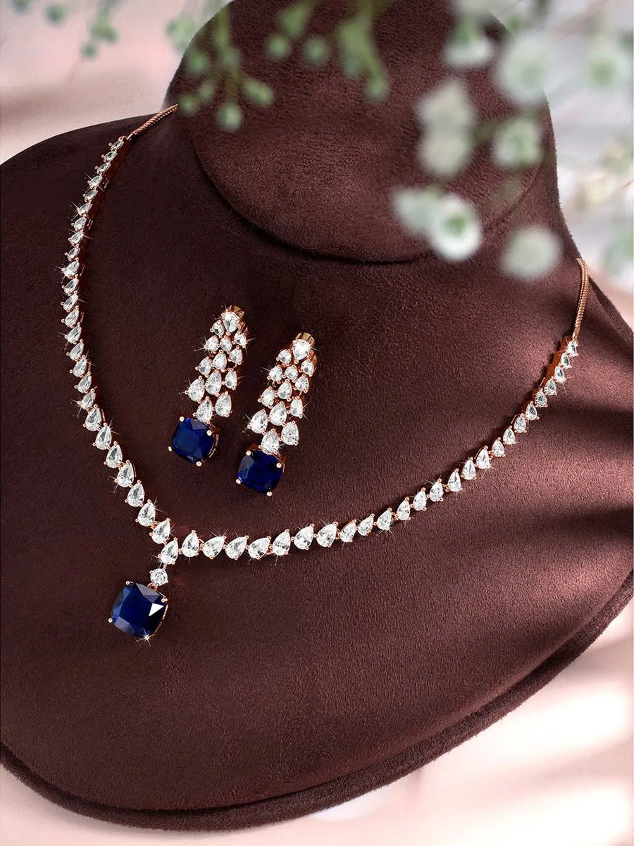 CZ Necklace – Sparkling Cubic Zirconia Elegance | Peora

