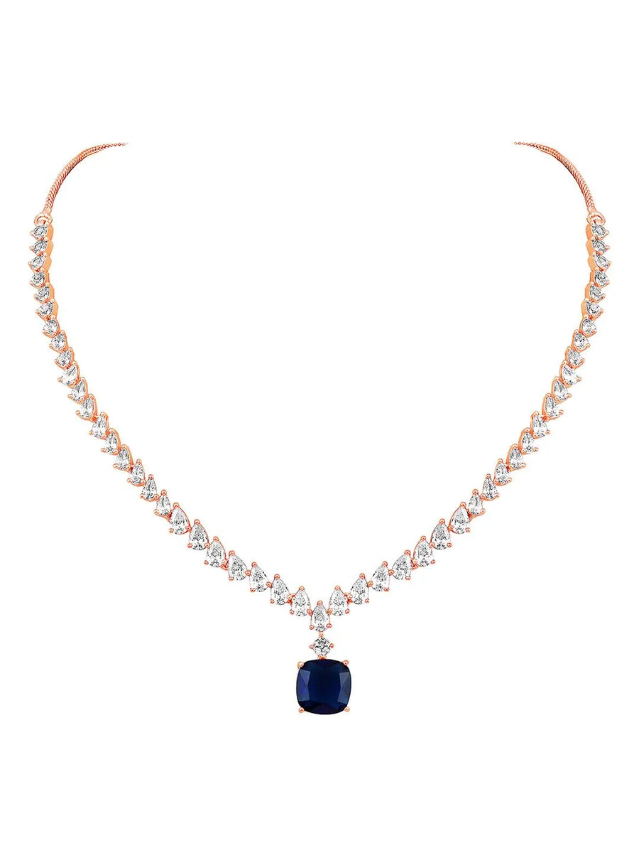 CZ Necklace – Sparkling Cubic Zirconia Elegance | Peora

