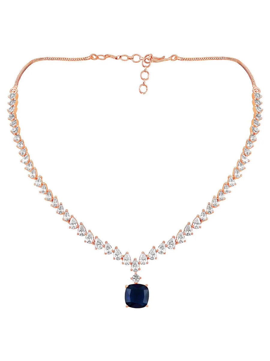 CZ Necklace – Sparkling Cubic Zirconia Elegance | Peora

