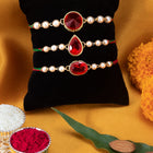 Peora Pearl Shine & Crystal Charm Rakhis
