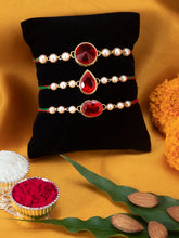Peora Pearl Shine & Crystal Charm Rakhis
