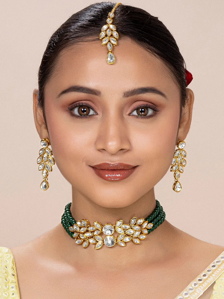 Pearl Choker Set by Peora | Elegant Pearl Fashion Jewellery

