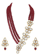 Crystal Pearl Necklace by Peora | Elegant Pearl Fashion Jewellery

