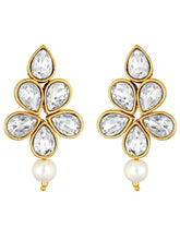 Crystal Pearl Necklace by Peora | Elegant Pearl Fashion Jewellery

