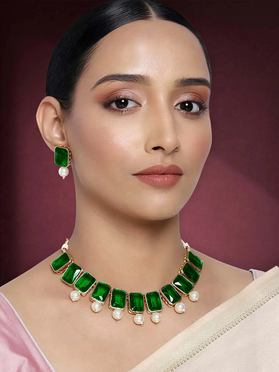 Crystal Pearl Set – Elegant Fashion Jewellery by Peora

