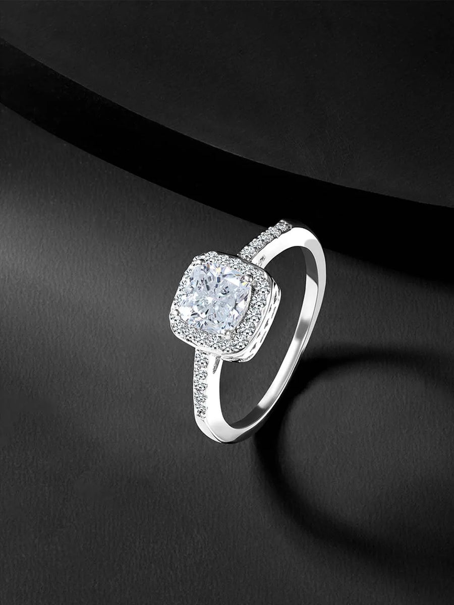 Crystal Radiance Ring | Sparkling Statement Ring by Peora

