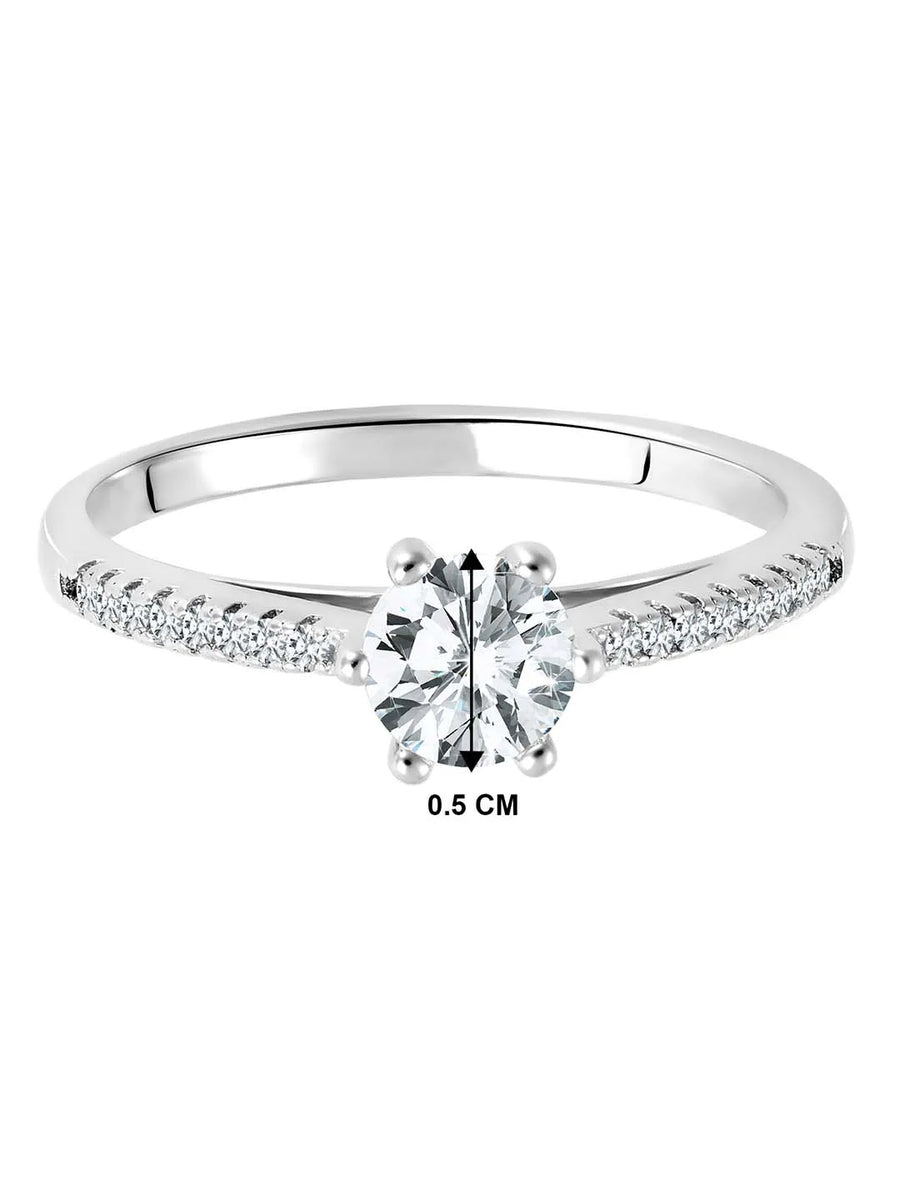 Crystal Shine Ring by Peora – Sparkle with Grace & Style