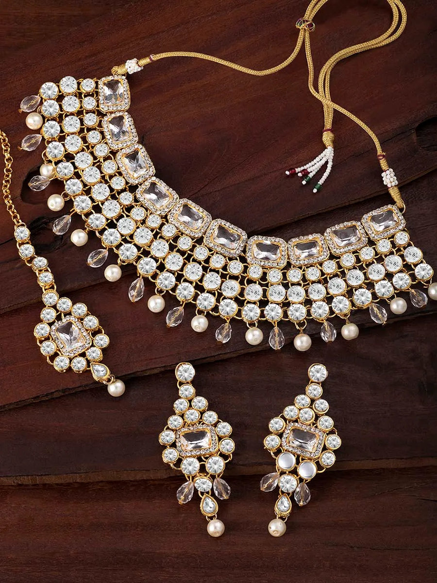 Crystal Choker Set Online | Sparkling & Elegant Designs – Peora