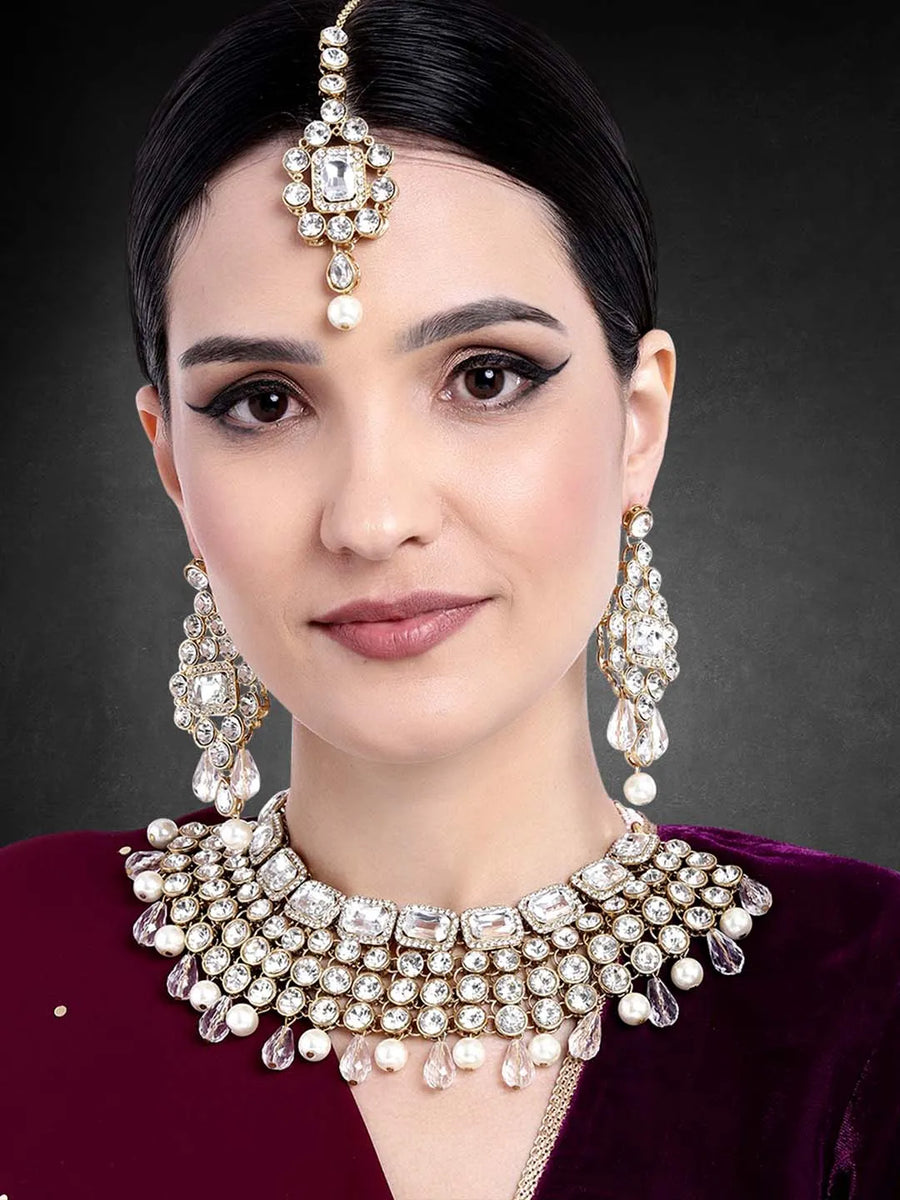 Crystal Choker Set Online | Sparkling & Elegant Designs – Peora