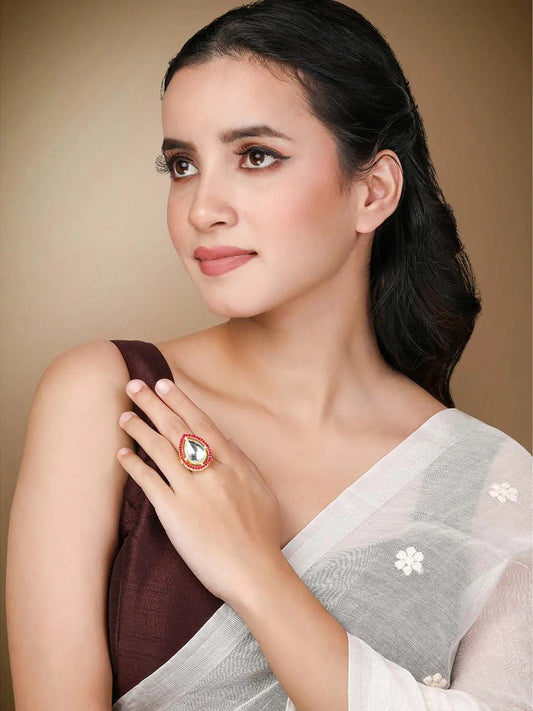 Glow Statement Ring | Radiant & Bold Design by Peora