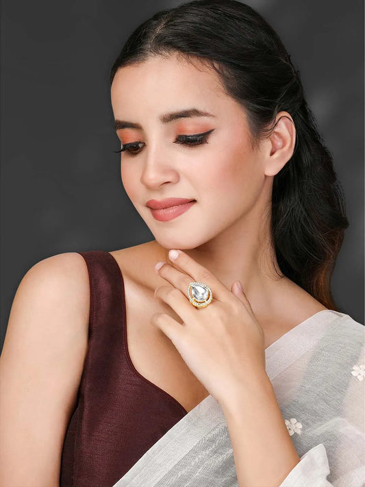 Glow Statement Ring | Radiant & Bold Design by Peora