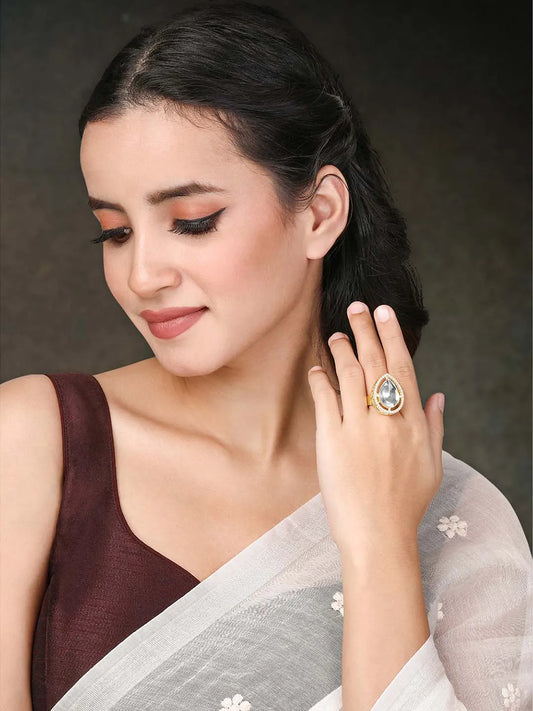 Glow Statement Ring | Radiant & Bold Design by Peora