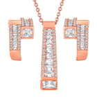 Minimalist CZ Pendant Set – Elegant Everyday Jewellery by Peora
