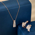 Minimalist CZ Pendant Set – Elegant Everyday Jewellery by Peora
