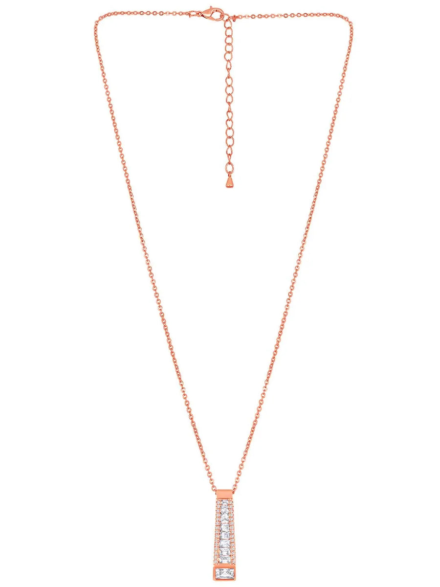 Minimalist CZ Pendant Set – Elegant Everyday Jewellery by Peora
