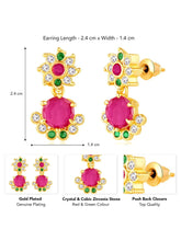 CZ Drop Earrings | Peora Elegant Drop Jewellery

