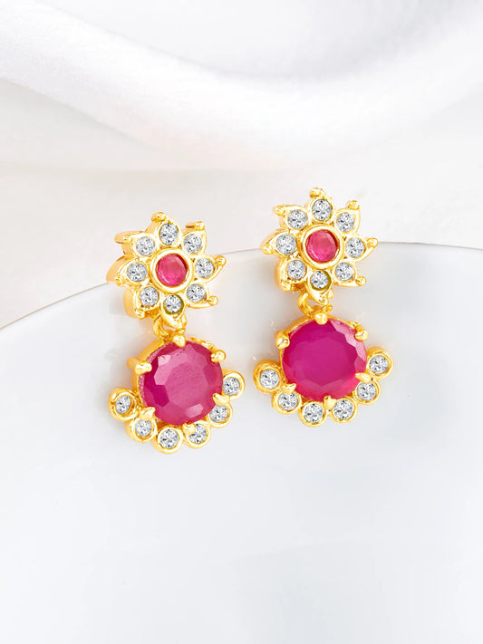 CZ Drop Earrings | Peora Elegant Drop Jewellery

