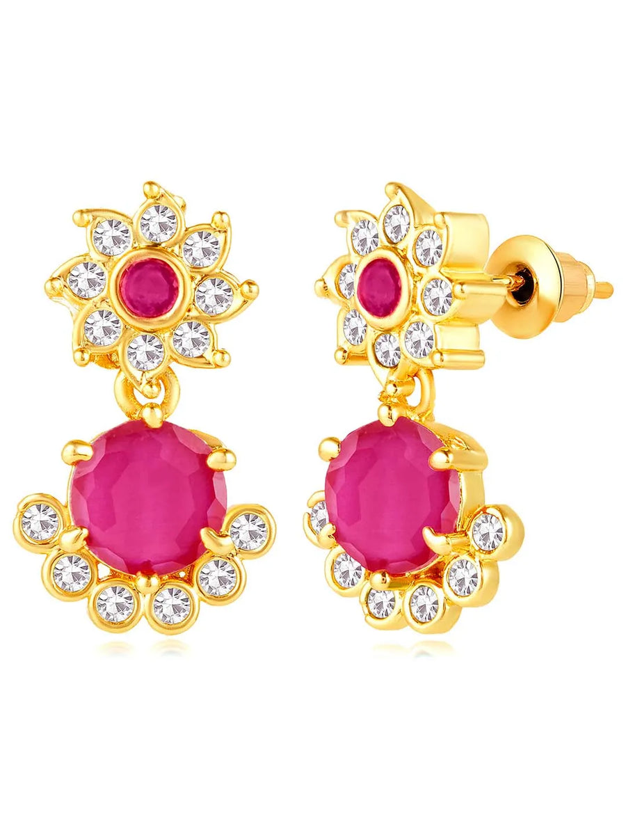 CZ Drop Earrings | Peora Elegant Drop Jewellery

