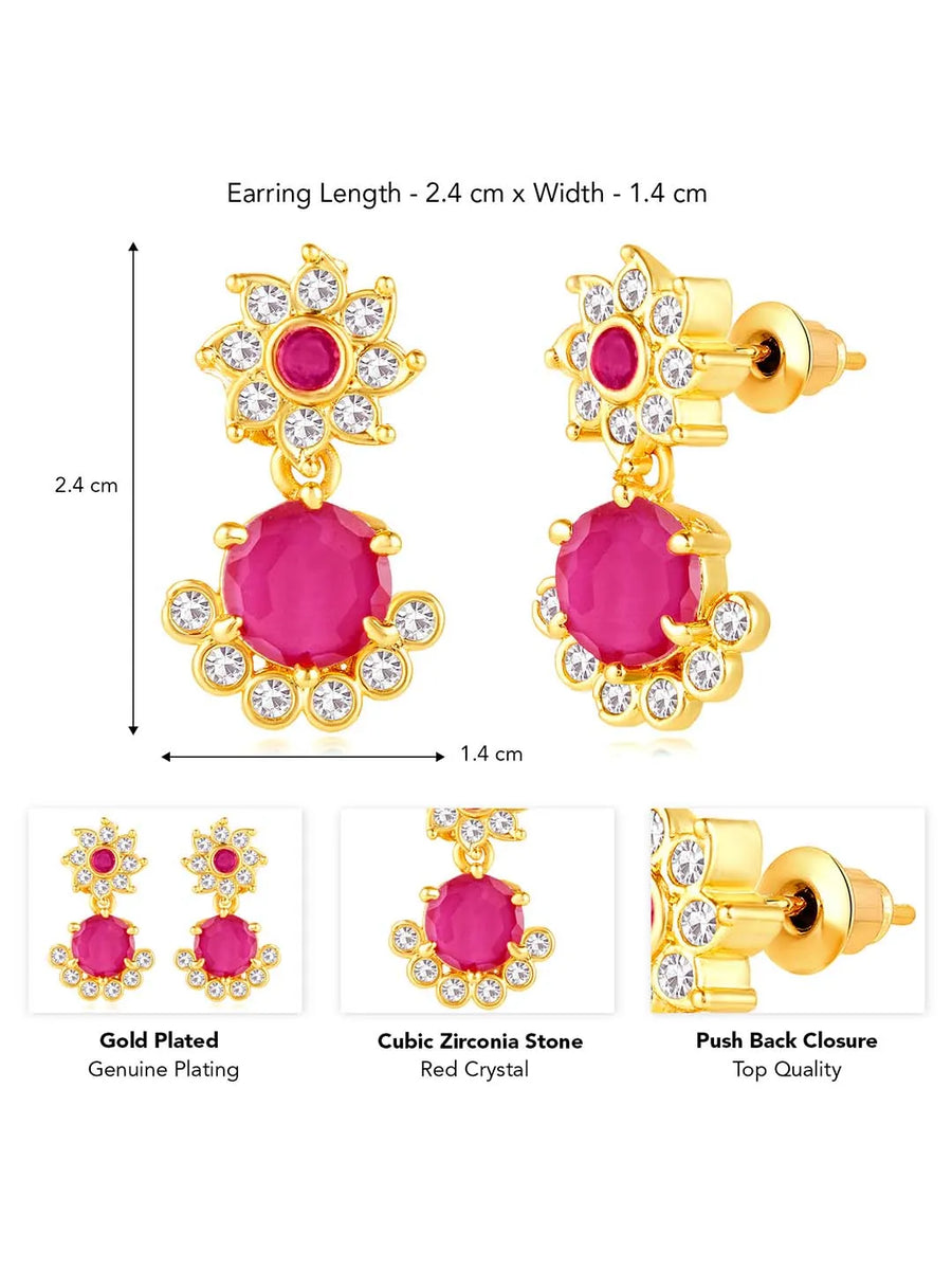 CZ Drop Earrings | Peora Elegant Drop Jewellery

