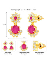 CZ Drop Earrings | Peora Elegant Drop Jewellery

