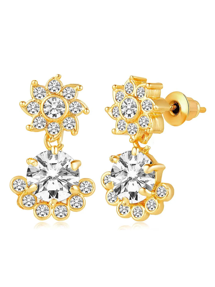 CZ Drop Earrings | Peora Elegant Drop Jewellery

