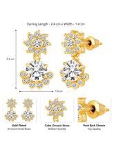 CZ Drop Earrings | Peora Elegant Drop Jewellery

