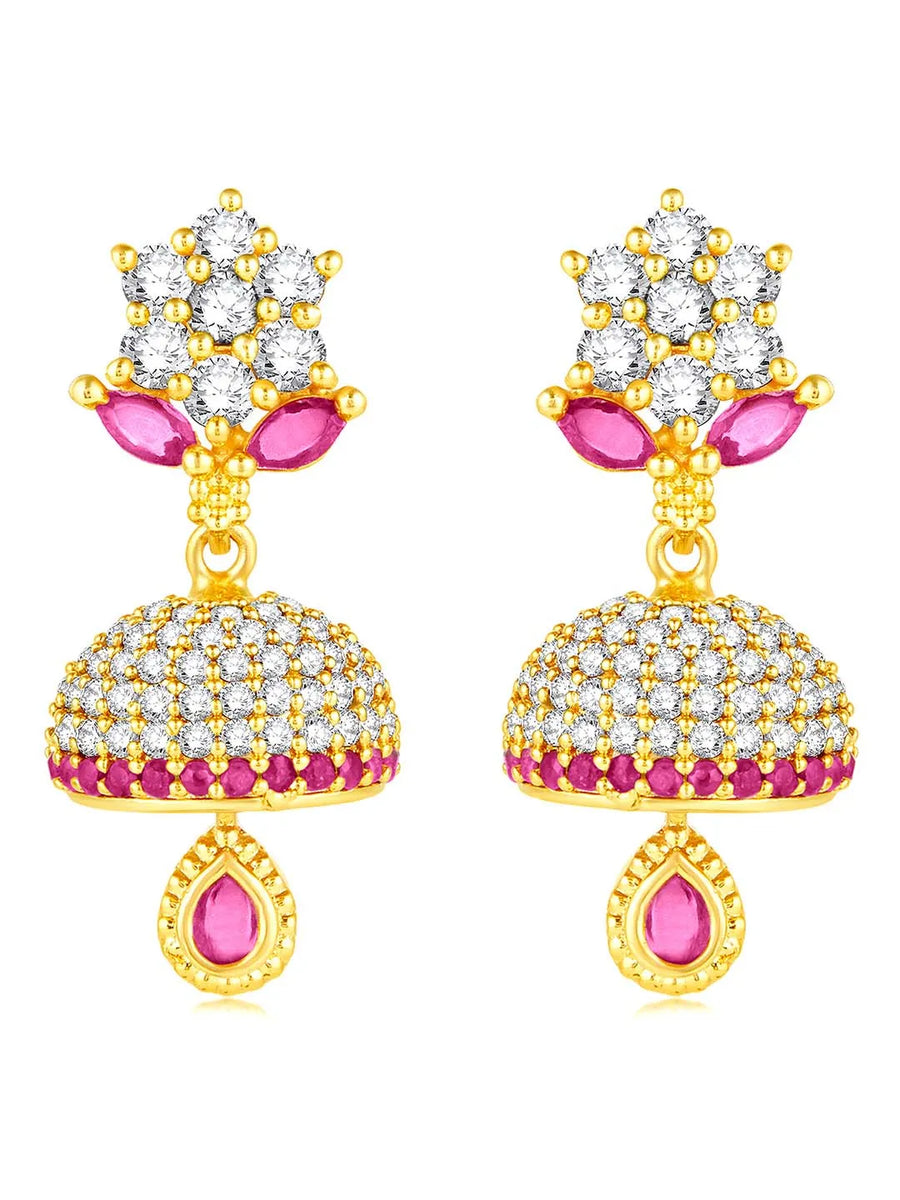 Sparkle CZ Jhumki Earrings | Peora's Latest Jewellery Collection

