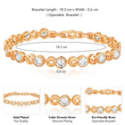 Twinkling CZ Bracelet by Peora | Dazzling Cubic Zirconia Fashion Jewellery

