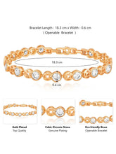 Twinkling CZ Bracelet by Peora | Dazzling Cubic Zirconia Fashion Jewellery

