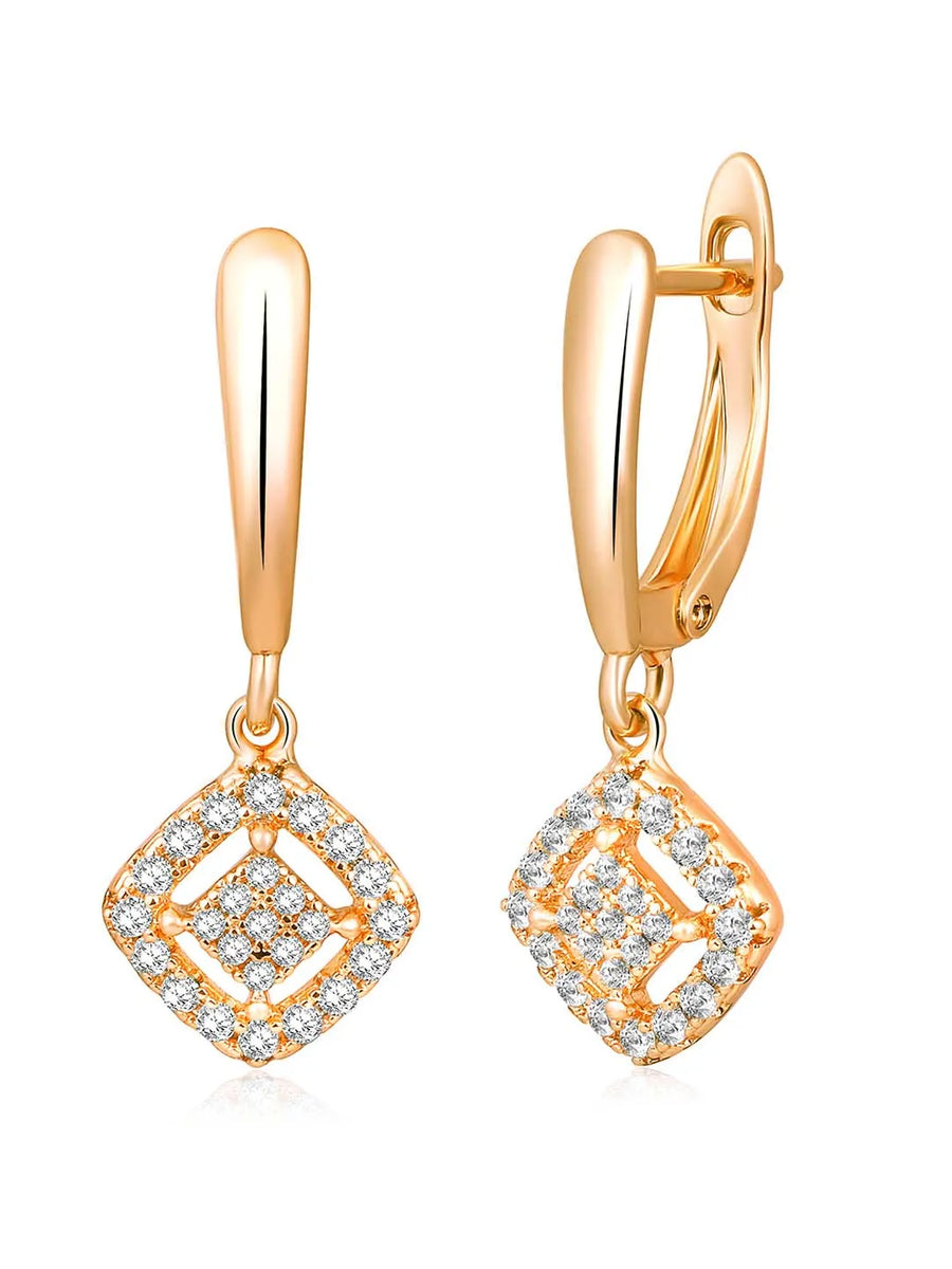Sparkle CZ Drop Earrings by Peora – Stunning Fashion Jewellery

