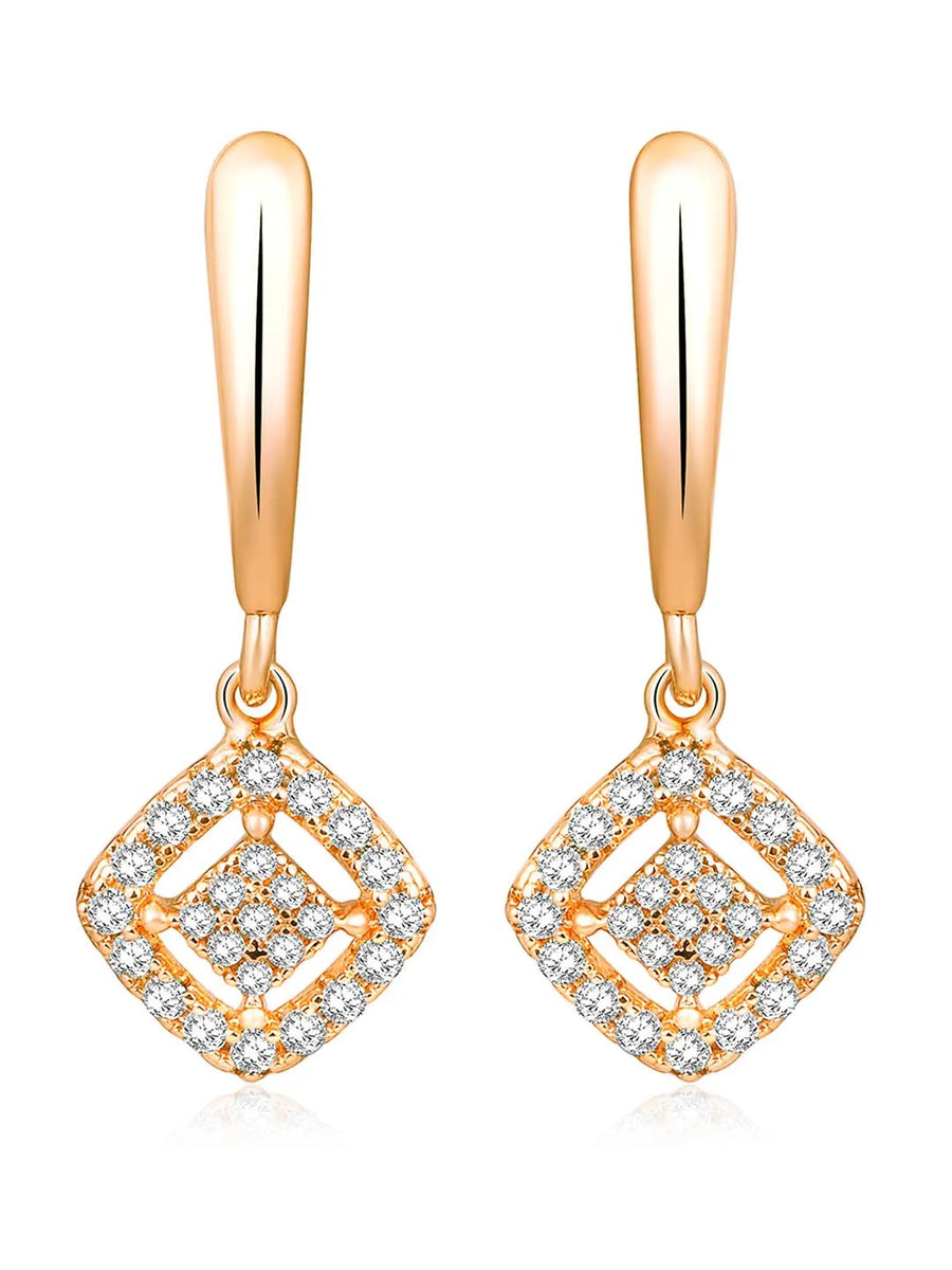 Sparkle CZ Drop Earrings by Peora – Stunning Fashion Jewellery

