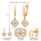 Sparkle CZ Drop Earrings by Peora – Stunning Fashion Jewellery


