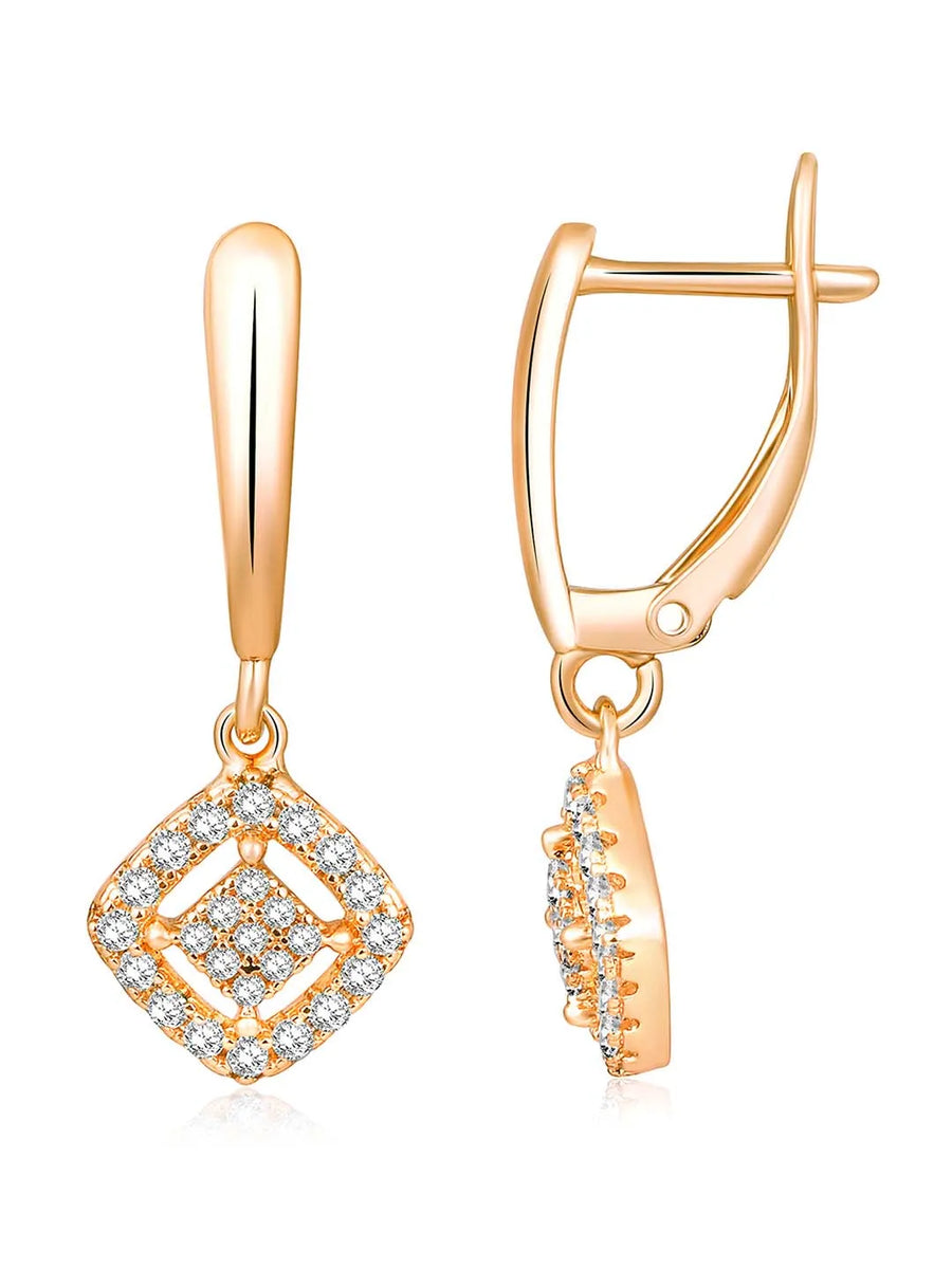 Sparkle CZ Drop Earrings by Peora – Stunning Fashion Jewellery

