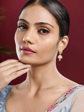 Blush CZ Jhumki Earrings | Peora Ethnic CZ Jewellery

