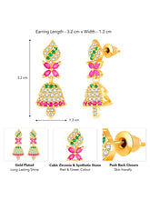 Shine CZ Jhumki by Peora | Radiant Ethnic Jewellery Collection


