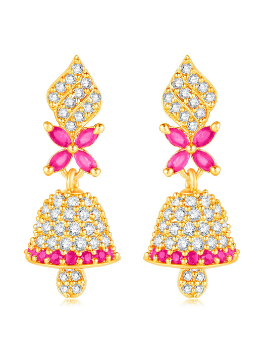Shine CZ Jhumki by Peora | Radiant Ethnic Jewellery Collection

