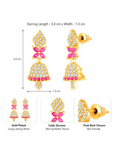 Shine CZ Jhumki by Peora | Radiant Ethnic Jewellery Collection

