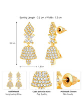 Shine CZ Jhumki by Peora | Radiant Ethnic Jewellery Collection


