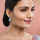 Azure Elegance CZ Jhumki | Find Chic Jewellery at Peora

