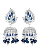 Azure Elegance CZ Jhumki | Find Chic Jewellery at Peora

