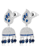 Azure Elegance CZ Jhumki | Find Chic Jewellery at Peora


