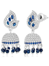 Azure Elegance CZ Jhumki | Find Chic Jewellery at Peora


