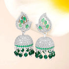 Azure Elegance CZ Jhumki | Find Chic Jewellery at Peora

