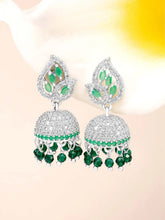 Azure Elegance CZ Jhumki | Find Chic Jewellery at Peora

