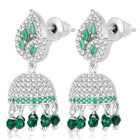 Azure Elegance CZ Jhumki | Find Chic Jewellery at Peora

