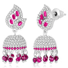 Azure Elegance CZ Jhumki | Find Chic Jewellery at Peora

